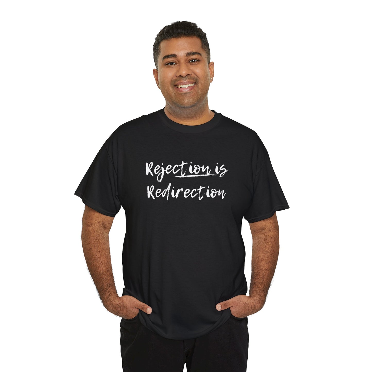 Rejection Redirection (black t-shirt)