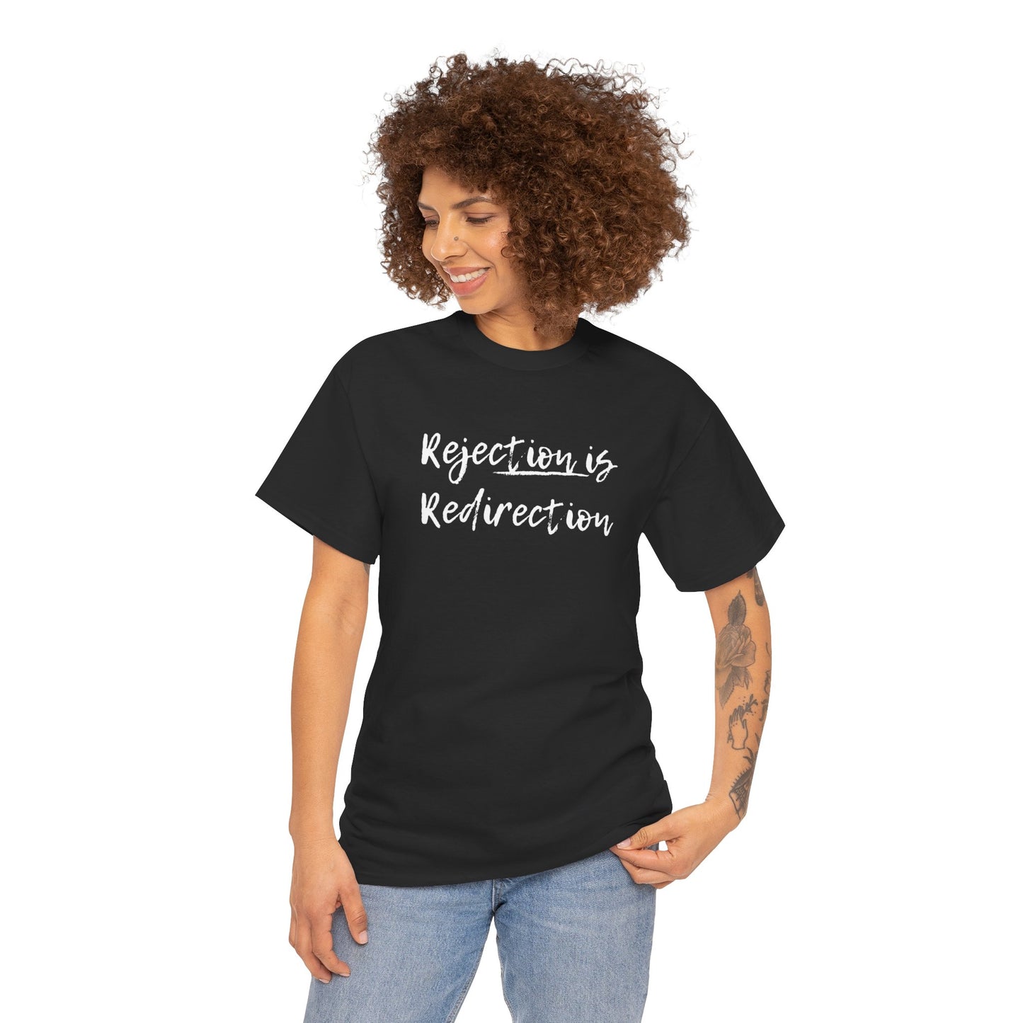 Rejection Redirection (black t-shirt)